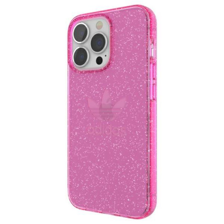 Adidas OR Protective iPhone 13 Pro / 13 6,1" Clear Case Glitter różowy/pink 47121