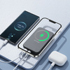 Joyroom powerbank 10000mAh 20W Power Delivery Quick Charge magnetyczna ładowarka bezprzewodowa Qi 15W do iPhone kompatybilna z MagSafe czarny (JR-W020 black)