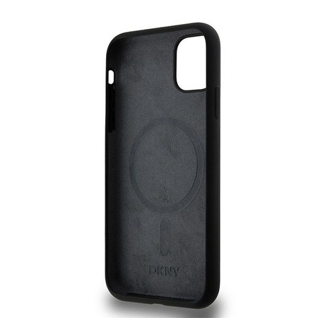 DKNY ETUI HARDCASE DO IPHONE 11 XR 6.1 Z LIQUID SILICONE DO MAGSAFE BIAŁE