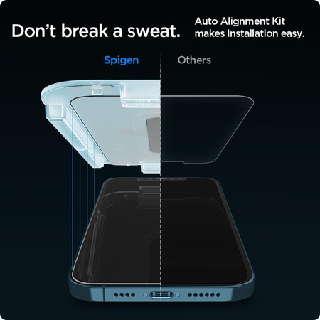 SZKŁO HARTOWANE SPIGEN GLAS.TR ”EZ FIT” 2-PACK IPHONE 12 PRO MAX