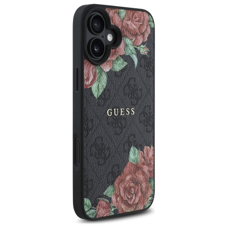 GUESS ETUI CASE HARDCASE DO IPHONE 16 6.1 DO MAGSAFE Z KWIATOWYM MOTYWEM