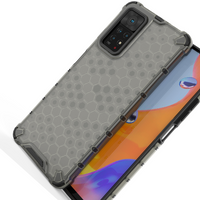 Honeycomb etui pancerny pokrowiec z żelową ramką Xiaomi Redmi Note 11 Pro+ / 11 Pro czarny