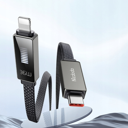 MCDODO CHARGER USB-C LIGHTNING FAST CHARGING CABLE FOR IPHONE 1M LED