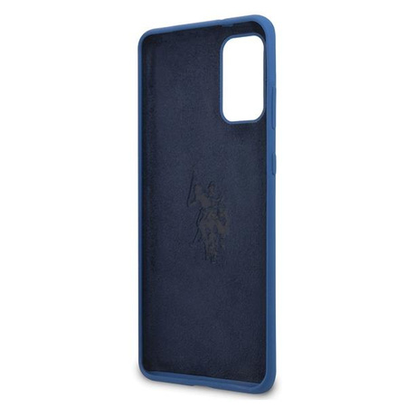 Etui U.S. Polo Assn. Silicone Collection na Samsung Galaxy S20+ - granatowe