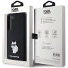 Etui Karl Lagerfeld Silicone Choupette Metal Pin na Samsung Galaxy S23 - czarne