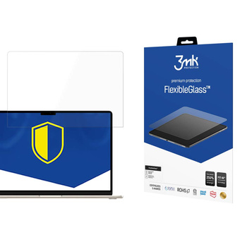 3MK SZKŁO HYBRYDOWE DO APPLE MACBOOK AIR 15,3 2023 DO 17 3MK FLEXIBLEGLASS