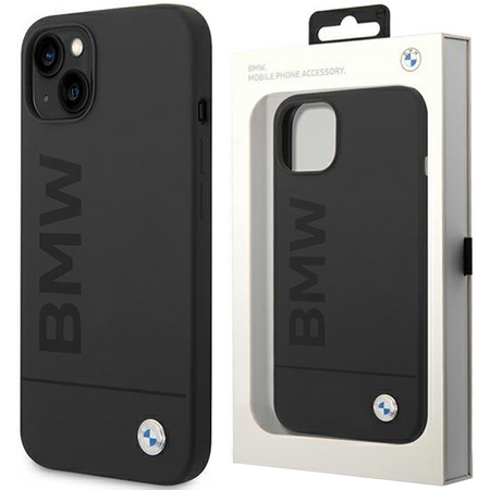 Etui BMW BMHMP14MSLBLBK iPhone 14 Plus 6,7" czarny/black hardcase Silicone Signature Logo Magsafe