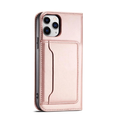 HURTEL ETUI DO IPHONE 12 PRO MAGNET CARD CASE POKROWIEC PORTFEL Z PODSTAWKĄ