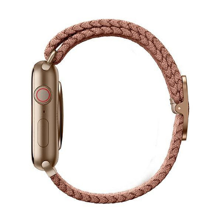 UNIQ pasek Aspen Apple Watch 44/42/45mm Series 4/5/6/7/8/SE/SE2 Braided różowy/grapefruit pink