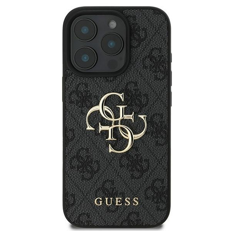 GUESS ETUI HARDCASE POKROWIEC CASE DO IPHONE 16 PRO BIG LOGO CZARNY