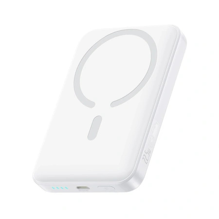 Powerbank Baseus EnerFill FM11 Ultra-Mini 10000mAh 22,5W kompatybilny z MagSafe z kablem Baseus Simple USB-C 20V/3A 30cm - biały