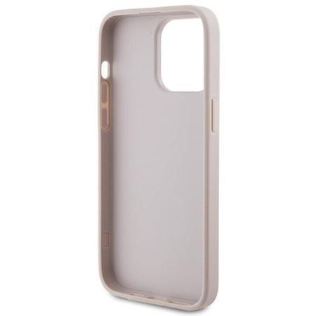 Etui Guess 4G Metal Gold Logo na iPhone 15 Pro Max - różowe