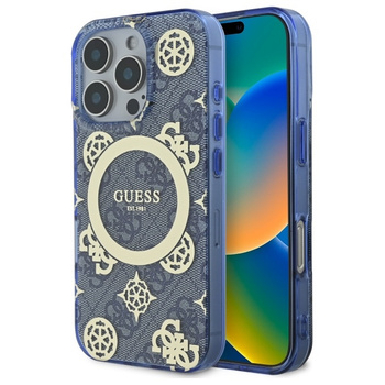 GUESS ETUI DO IPHONE 16 PRO MAX 6.9 HARDCASE Z PEONII DO MAGSAFE 4G