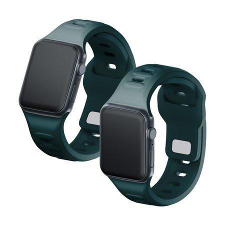 42/44/45/46/49 mm Evergreen (big) - 3mk Silicone Watch Strap for Apple
