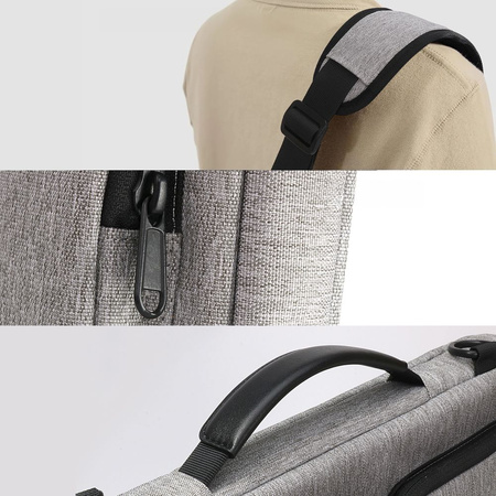 TECH-PROTECT TORBA DEFENDER DO LAPTOPA 13-14 WODOODPORNE ZAMKNIĘCIE OCHRONA