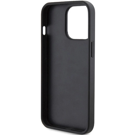Etui Guess 4G Triangle Metal Logo na iPhone 14 Pro Max - czarne