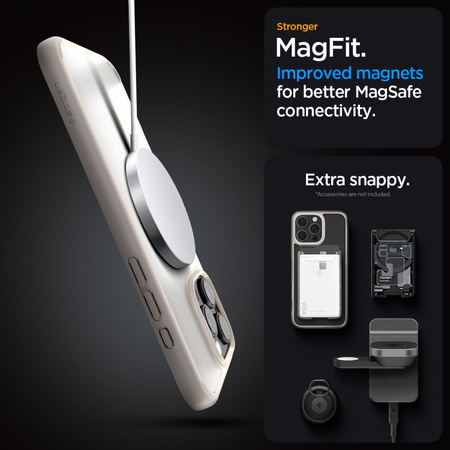 SPIGEN CASE DO MAGSAFE IPHONE 16 PRO MAX OCHRONNE TITANIUM WYSOKIEJ OCHRONY