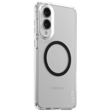 Etui CARE by PanzerGlass Flagship Urban Combat Black QI na Samsung Galaxy S25 Edge - przezroczyste