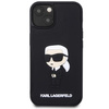 Etui Karl Lagerfeld KLHCP14M3DRKINK na iPhone 14 Plus 6.7" - czarne Rubber Ikonik 3D