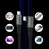 Kabel kątowy Wozinsky WPS2-UY41S USB-C USB4 40Gb/s 240W 2m - czarny