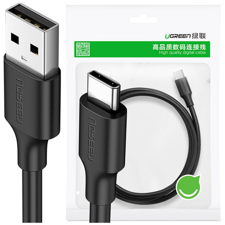 Ugreen kabel przewód USB - USB Typ C 480 Mbps 3 A 1,5 m czarny (US287 60117)