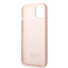 Guess GUHMP13MSBPLP iPhone 13 6,1" różowy/pink hard case Silicone Logo Plate MagSafe