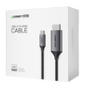 Ugreen kabel przewód HDMI - USB Typ C 4K 60 Hz 1,5 m czarno-szary (MM142 50570)