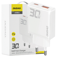 DUDAO ŁADOWARKA SIECIOWA ADAPTER PRZEJŚCIÓWKA USB A USB C DO SMARTFONA 30W