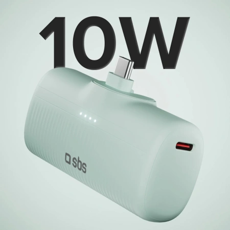 SBS POWERBANK ECOPOWER DO IPHONE IPAD SAMSUNG TELEFON 5000MAH 10W USB-C