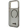 Etui Guess IML Glitters Script Strap     MagSafe do iPhone 17 Pro Max czarny