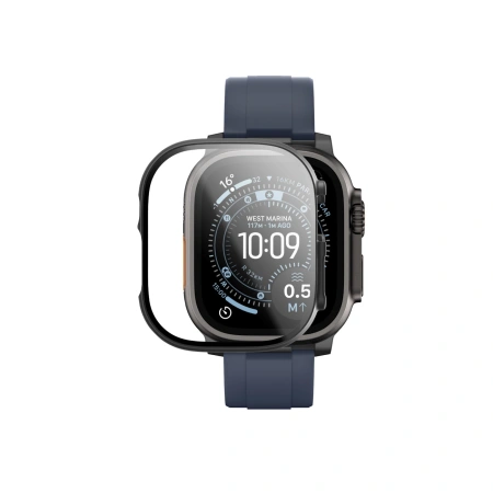 Szkło ochronne AMAZINGTHING Radix z etui na Apple Watch UItra 3 49 mm - czarne