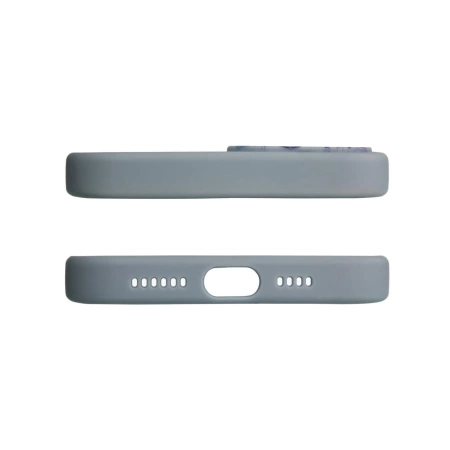 HURTEL CASE ETUI DO IPHONE 12 PRO MAX POKROWIEC Z KWIATAMI CIEMNONIEBIESKI