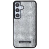 Etui Karl Lagerfeld Rhinestone Metal Logo na Samsung Galaxy S24 - srebrne