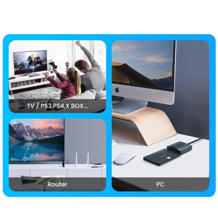 UGREEN ADAPTER SATA DO DYSKU 2.5'' 3.5'' USB-A 5GB/S Z WYSOKĄ PRĘDKOŚCIĄ