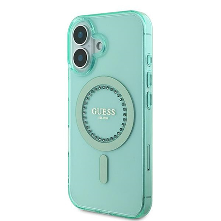 GUESS ETUI DO IPHONE 16 PLUS DO MAGSAFE HARDCASE Z KAMIENIAMI RHINESTONES