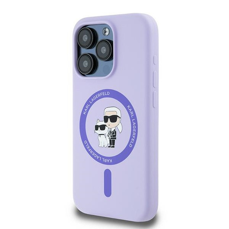KARL LAGERFELD POKROWIEC MAGNETYCZNY DO IPHONE 15 PRO 6.1 HARDCASE SILICONE