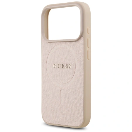 GUESS ETUI SAFFIANO CLASSIC LOGO MAGSAFE DO IPHONE 17 PRO OCHRONA