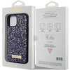 Etui Guess Rhinestone Metal Logo na iPhone 15 - różowe