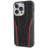 Audi Genuine Leather MagSafe iPhone 14 Pro 6.1 czarno-czerwony/black-red hardcase AU-TPUPCMIP14P-R8/D3-RD