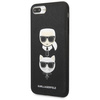 Karl Lagerfeld KLHCI8LSAKICKCBK iPhone 7 Plus / 8 Plus czarny/black hardcase Saffiano Karl&Choupette Head