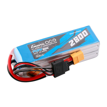 GENS ACE G-TECH AKUMULATOR 2800MAH 14.8V 60C 4S1P DO DRONÓW MODELI RC XT60