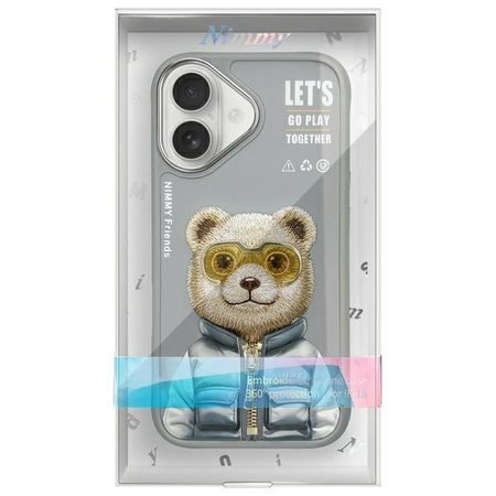 NIMMY ETUI CASE POKROWIEC DO IPHONE 16 6.1 SZARY OCHRONA PRZED ZDERZENIAMI
