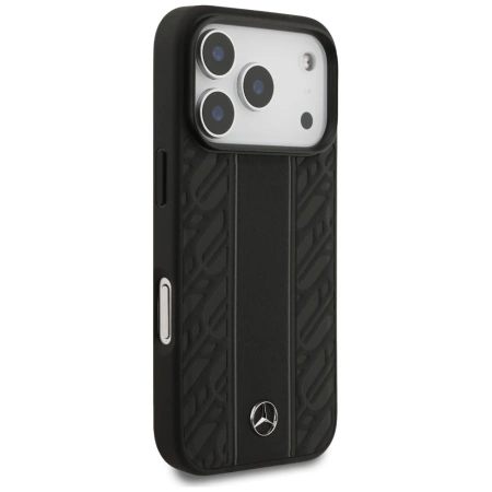 MERCEDES ETUI LEATHER LAUREL LEAVES STRIPES MAGSAFE DO IPHONE 17 PRO