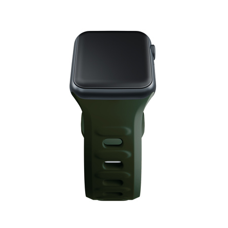 38/40/41/42 mm Dark Green (small) - 3mk Silicone Watch Strap for Apple