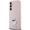 Etui Karl Lagerfeld Silicone Choupette Metal Pin na Samsung Galaxy S23 FE - różowe