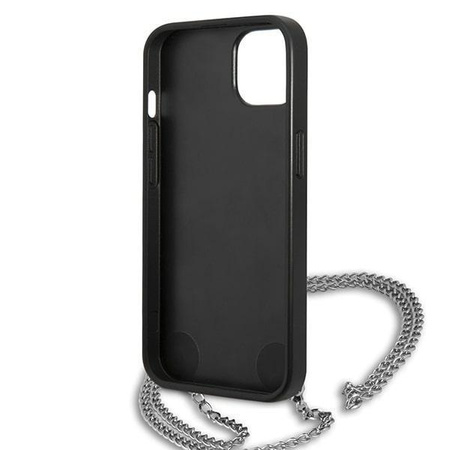 Karl Lagerfeld KLHCP13SPMK iPhone 13 mini 5,4" hardcase czarny/black Leather Textured and Chain