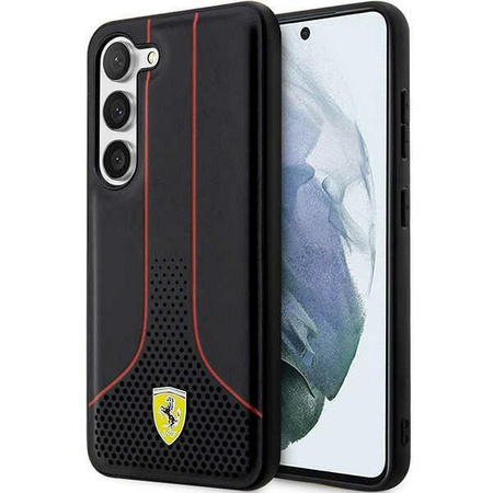 Etui Ferrari FEHCS23MPCSK S23+ S916 - czarne Perforated 296 P