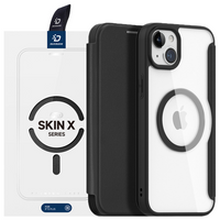 Etui magnetyczne z klapką Dux Ducis Skin X Pro z MagSafe do iPhone 15 - czarne