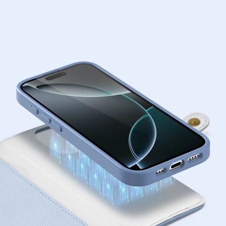 DUX DUCIS ETUI LAVA DO IPHONE 16 PRO MAX Z MAGNETYCZNYM PORTFELEM SKÓRZANYM