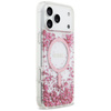 Etui Guess Resin Bottom Glitter MagSafe  do iPhone 17 Pro Max różowy
